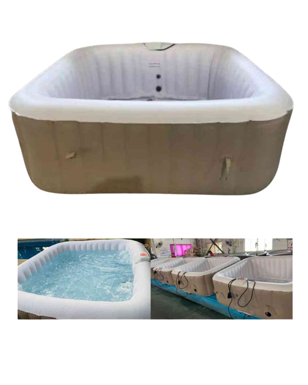 Jacuzzi Inflable Para 6 Personas de 185 x 185 x 65 de alto